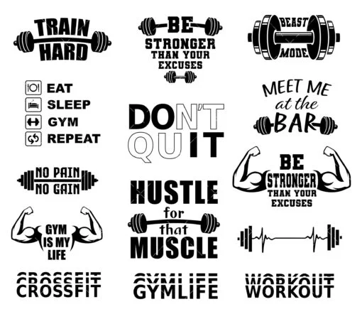 Workout SVG bundle