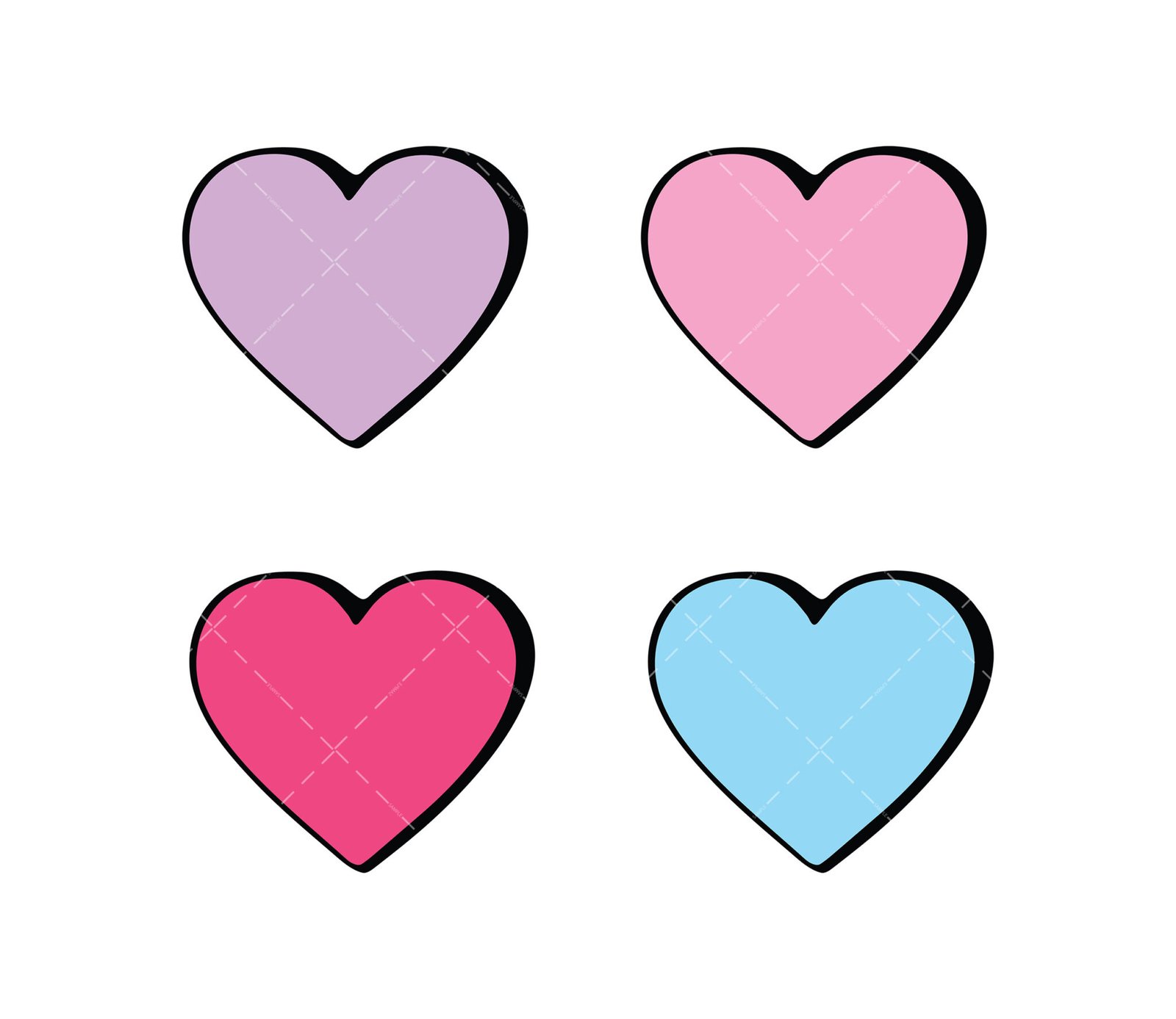 Conversation Heart SVG Bundle, PNG, PDF, Valentines Day SVG