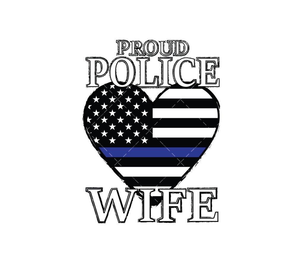 Proud Police Wife PNG