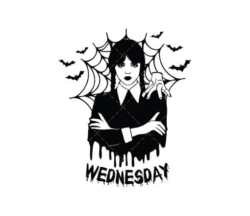 Wednesday Addams SVG