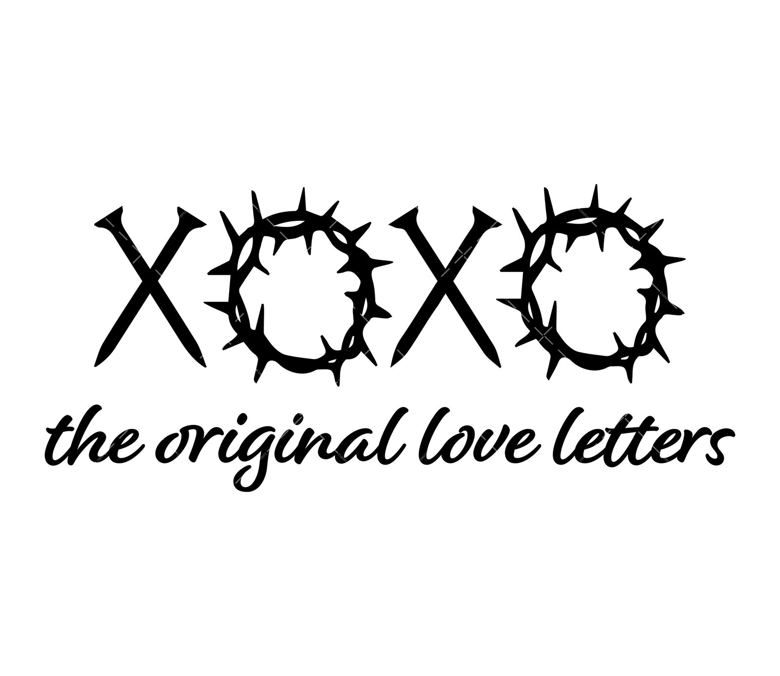 The Original Love Letters XOXO SVG, PNG, PDF, Valentines Day SVG