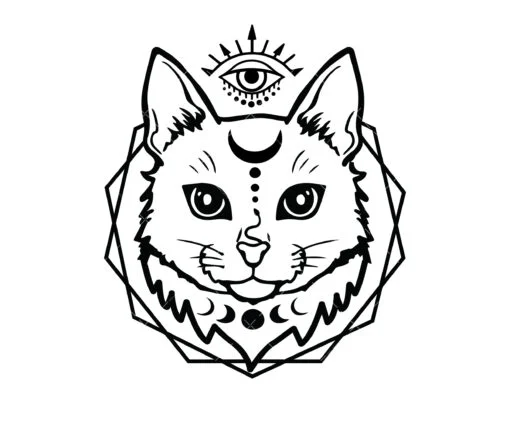 Celestial Cat SVG