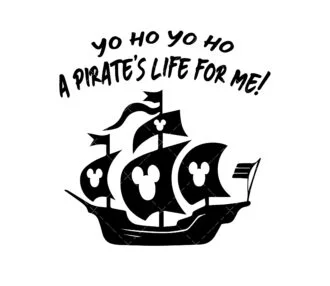 Yo-Ho Yo-Ho A Pirates Life for Me svg