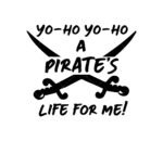 Yo-Ho Yo-Ho A Pirates Life for Me svg cut files