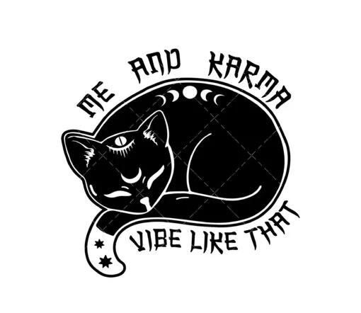 Me and Karma Vibe Like That SVG