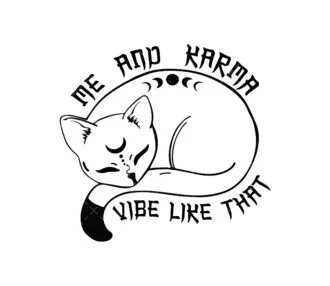 Me and Karma Vibe Like That SVG