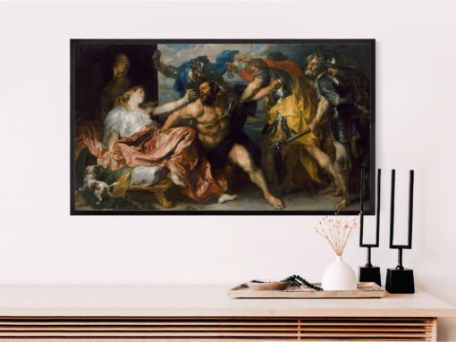 Anton van Dyck Samson and Delilah frame tv art painting