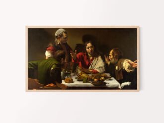 Caravaggio Supper at Emmaus Samsung Frame TV
