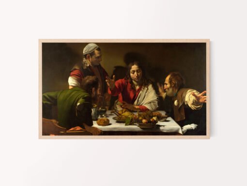 Caravaggio Supper at Emmaus Samsung Frame TV
