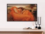 Flaming June frame tv art painting