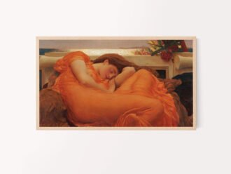 Flaming June frame tv art painting