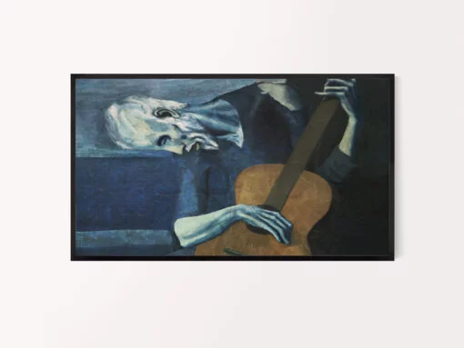 Old guitarist Picasso Samsung Frame TV