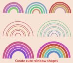 Procreate rainbow BrushSet