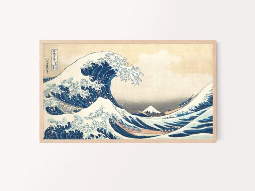 Tsunami by Hokusai Samsung Frame TV Art