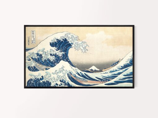 Tsunami by Hokusai Samsung Frame TV Art