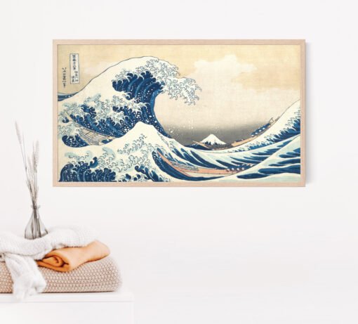 Tsunami by Hokusai Samsung Frame TV Art