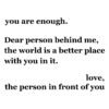 You are enough SVG