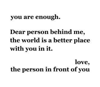 You are enough SVG