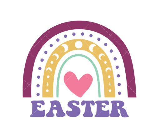 Retro Easter SVG on shirt