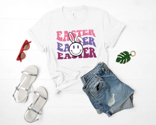 Retro Easter SVG on shirt