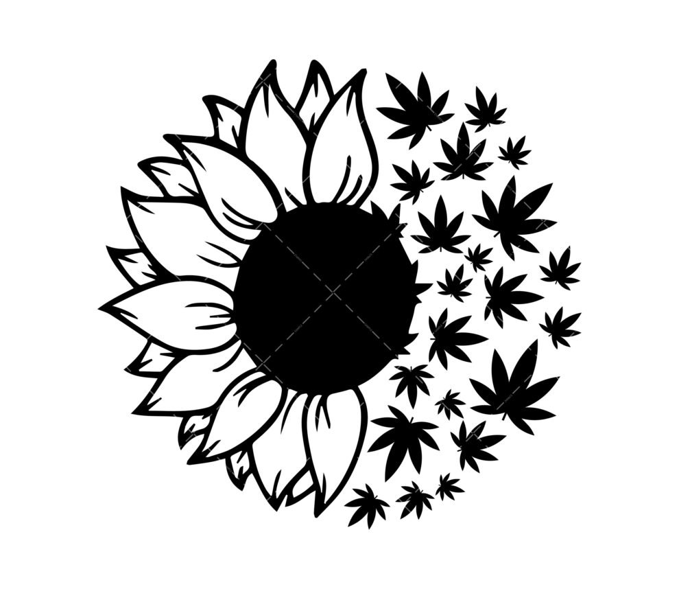 Sunflower SVG, PNG, PDF, Sunflower cut file