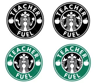 Teacher Fuel SVG layered cut files