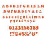 Retro Groovy Font SVG