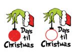 days til christmas svg