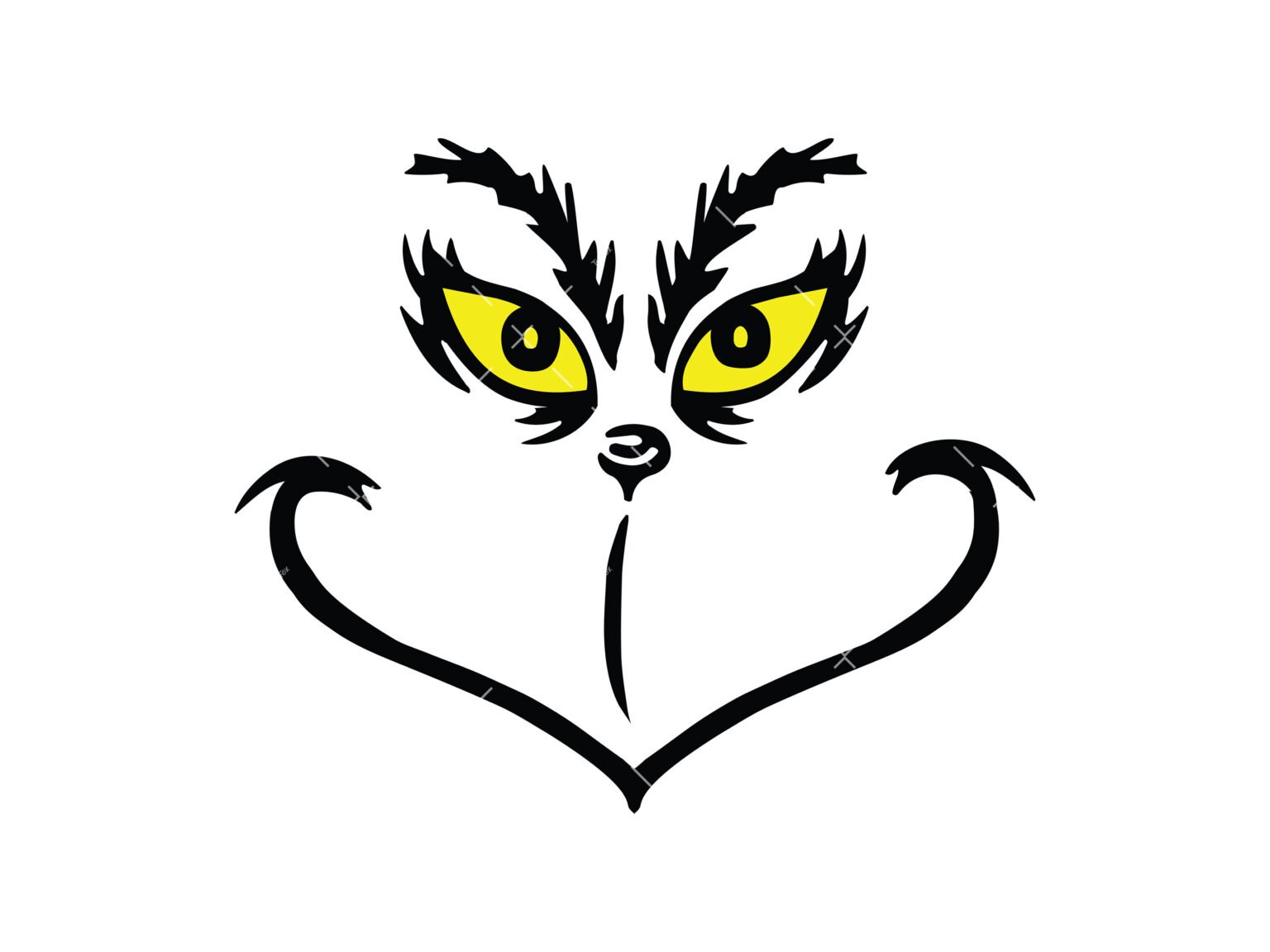 Grinch Face SVG, PNG, PDF, Grinch SVG, Christmas SVG For Cricut