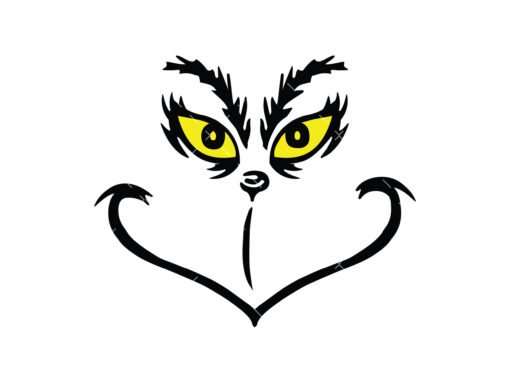 Grinch Face SVG
