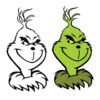 Grinch Face SVG