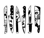Horror Movie Characters In Knives SVG