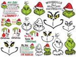 Grinch Face SVG Bundle