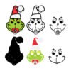 Grinch face svg 1