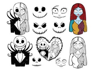 Jack and Sally SVG