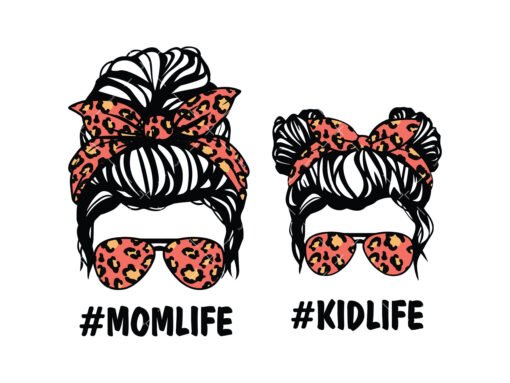 Mom Life Kid Life Svg