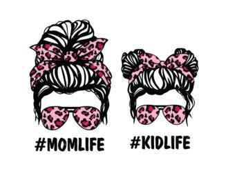 Mom Life Kid Life Svg