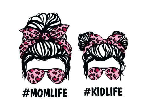 Mom Life Kid Life Svg