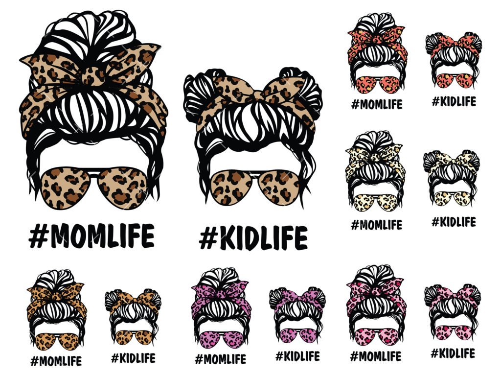 Mom Life Kid Life Svg