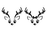 Reindeer Face SVG