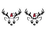 Reindeer Face SVG