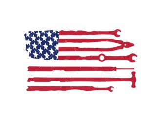 USA Flag Tools svg