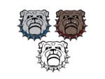 Layered Bulldog svg