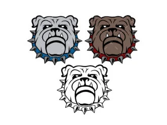 Layered Bulldog svg