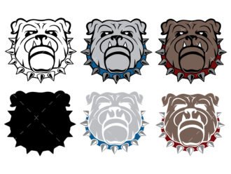 Layered Bulldog svg