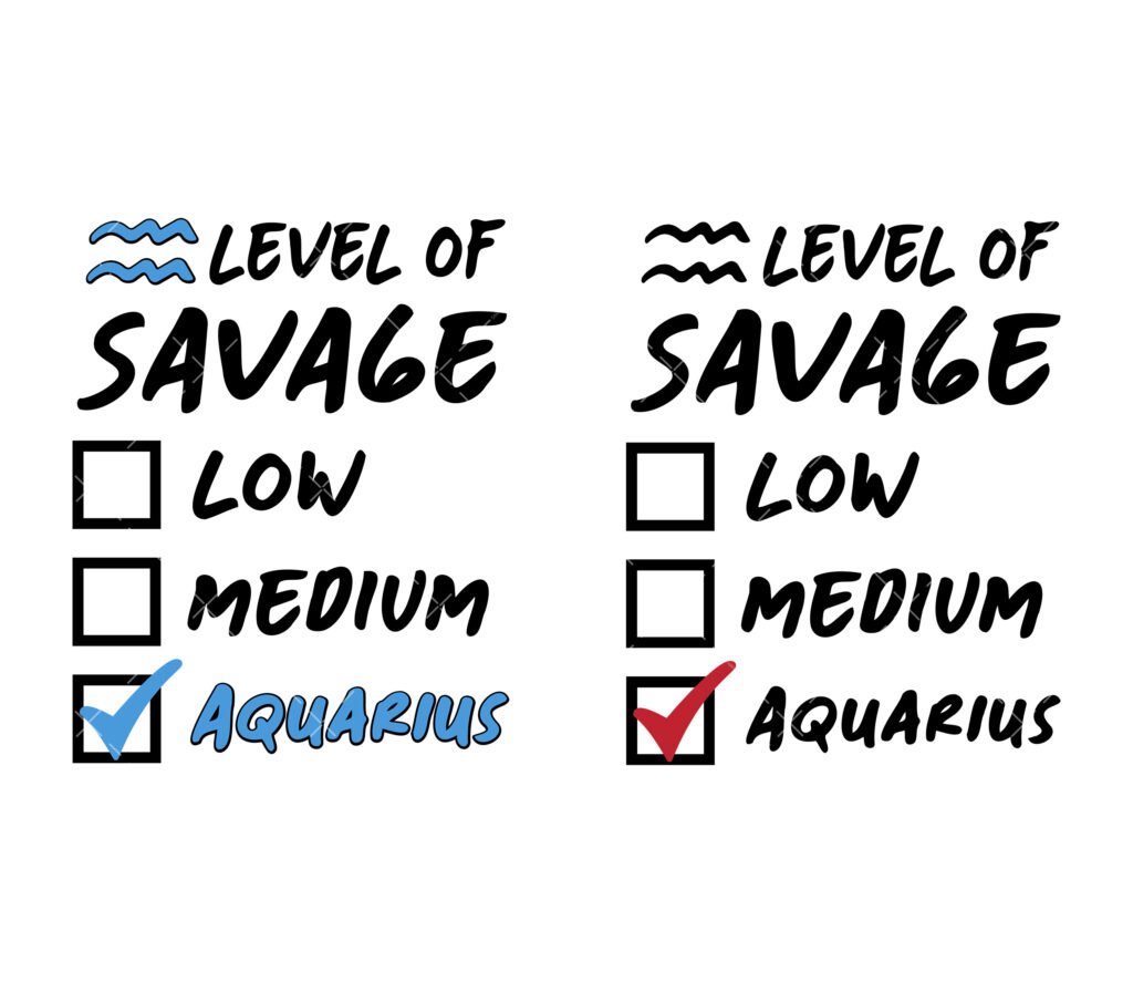 Level of Savage aquarius svg