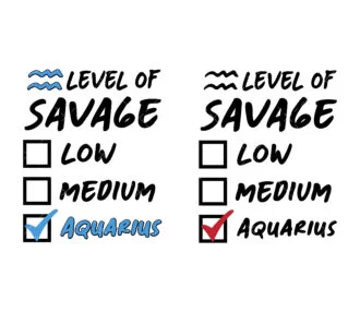 Level of Savage aquarius svg