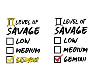 Savage gemini SVG