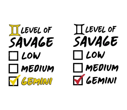 Savage gemini SVG