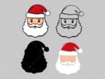 Santa Face SVG